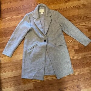Christian Siriano grey peacoat, medium